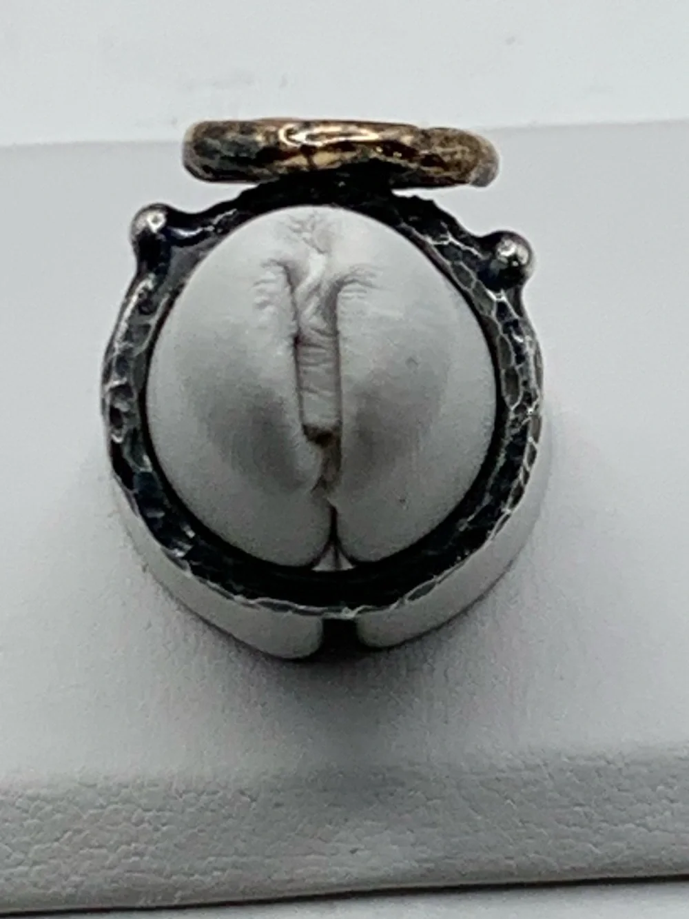 Artisan 925 Sterling Silver Bronze Greek Pegasus Athena Coin Ring Size 5